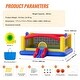 preview thumbnail 8 of 8, Large Inflatable Bounce House with Slide, Hoop & Games – 400 lbs - Multi - 177.2x173.2x79.9 inches