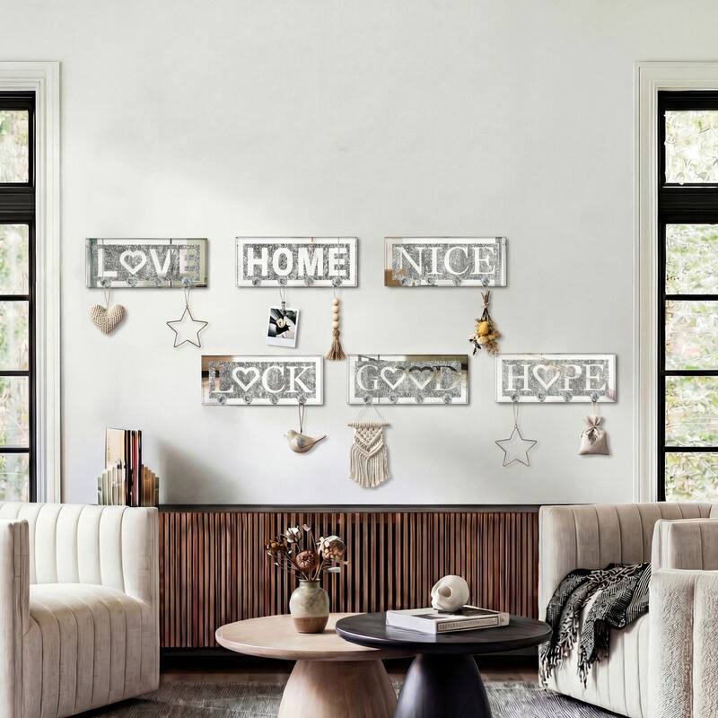 Mirrored Key Holder for Wall Decorative