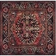preview thumbnail 2 of 13, SAFAVIEH Vintage Distressed Boho Hamadan Wako Oriental Rug 11' X 11' Square - Red/Multi