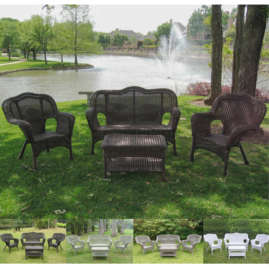Chelsea Resin Wicker 4-piece Conversation Set