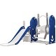 preview thumbnail 6 of 25, 5 in 1 Toddler Slide and Swing Set, Indoor Outdoor Playground Set Toddler Climber Slide Playset with Basketball Hoop for Babies