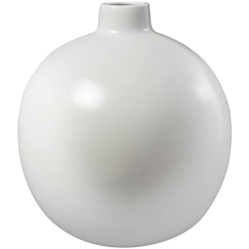 White Ceramic Matte Decorative Vase