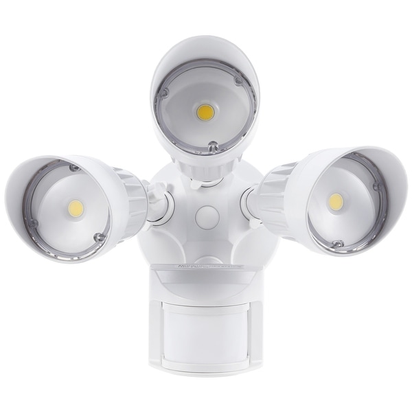 LED Security Lights Adjustable 3 Heads Motion Sensor Flood Light 3 Modes ETL Listed On Sale Bed Bath Beyond 29032782