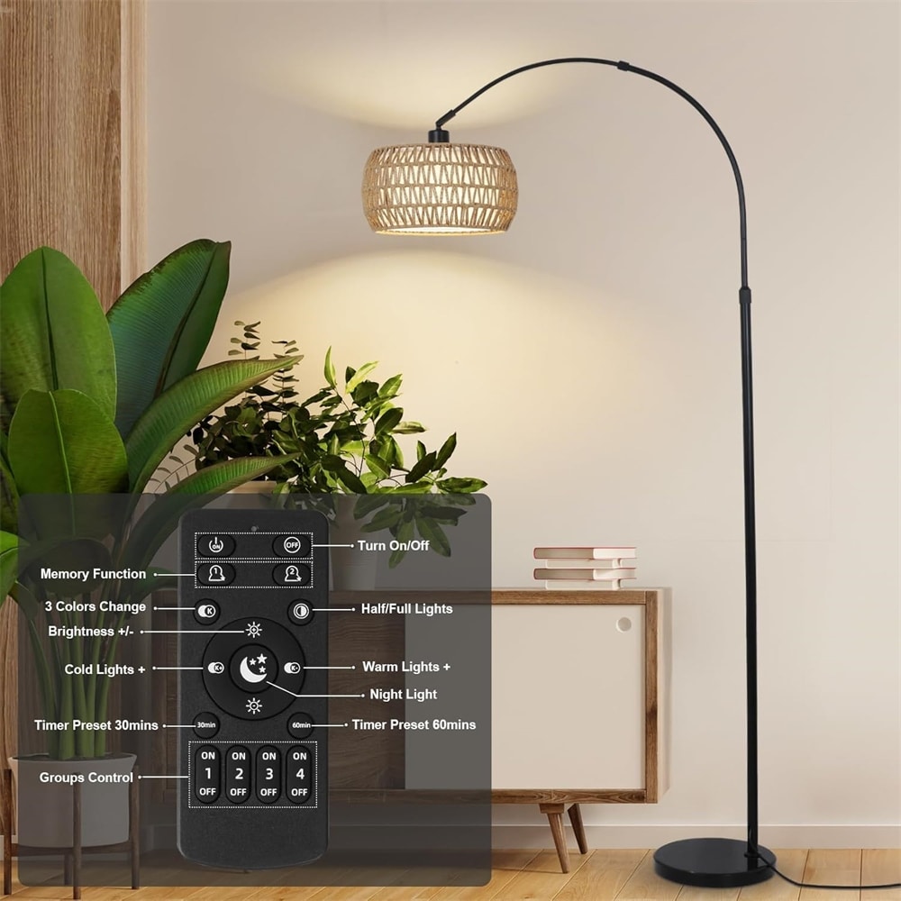 Arched floor lamp with multiple lights 2025