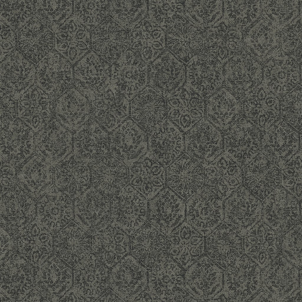 Advantage Edsel Charcoal Geometric Wallpaper - 20.9in x 396in x 0.025in - 20.9in x 396in x 0.025in
