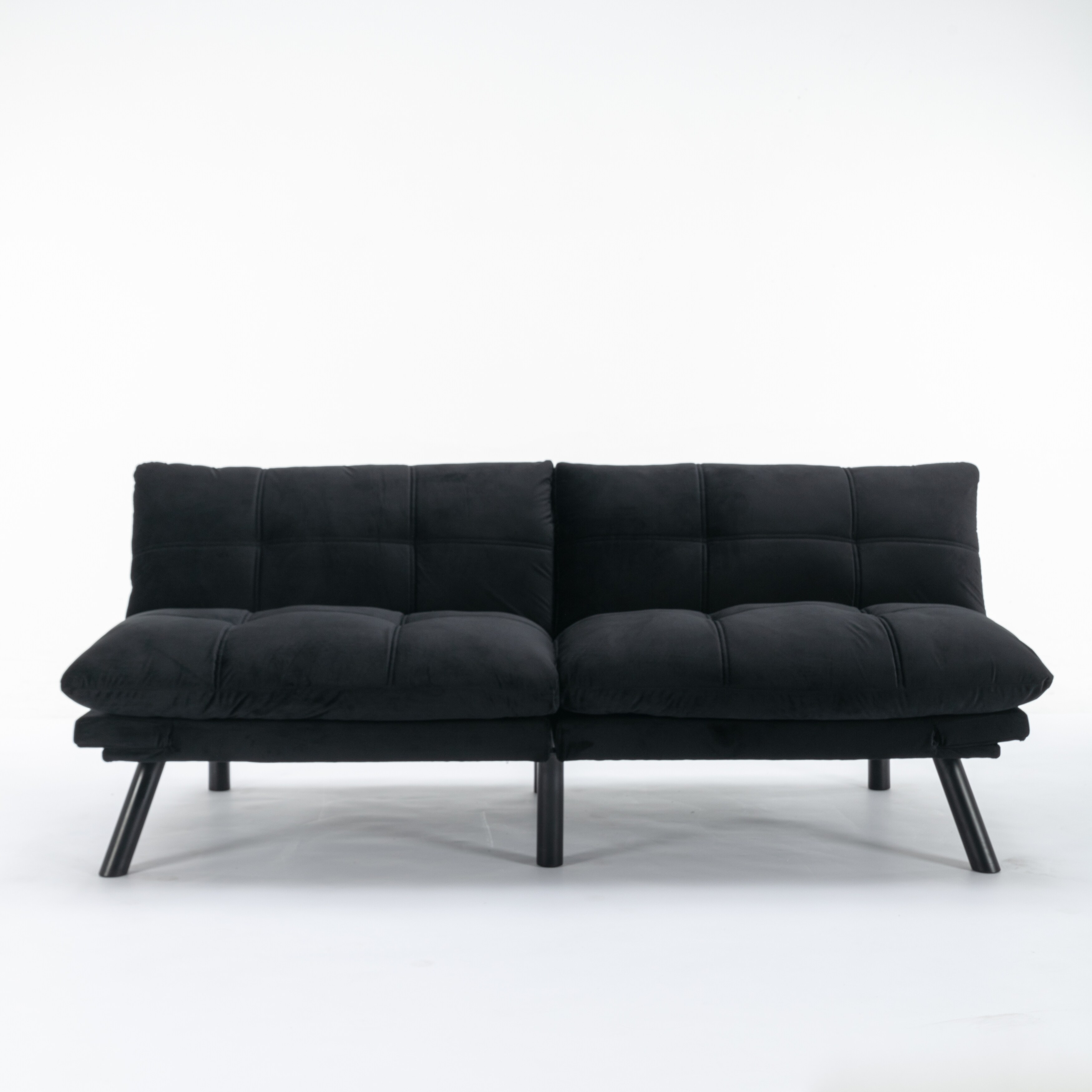 Black 2 deals seater sofa bed