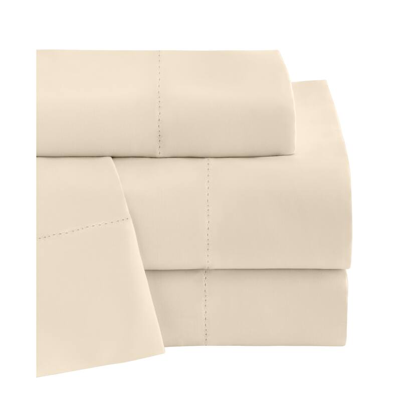 Solid Colored Rayon from Bamboo Breathable Deep Pocket Bed Sheet Set - King - Hemp