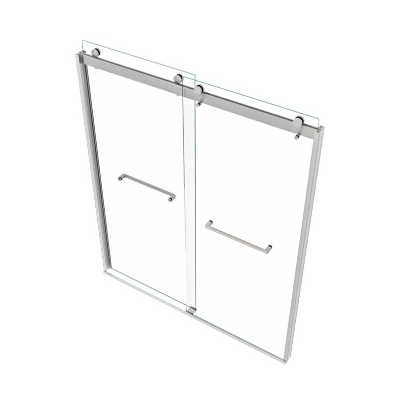 Bypass shower door, sliding door, with 5/16" tempered glass