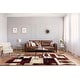 preview thumbnail 2 of 6, Porch & Den Kimy Red Geometric Graphic Area Rug 4' x 6'
