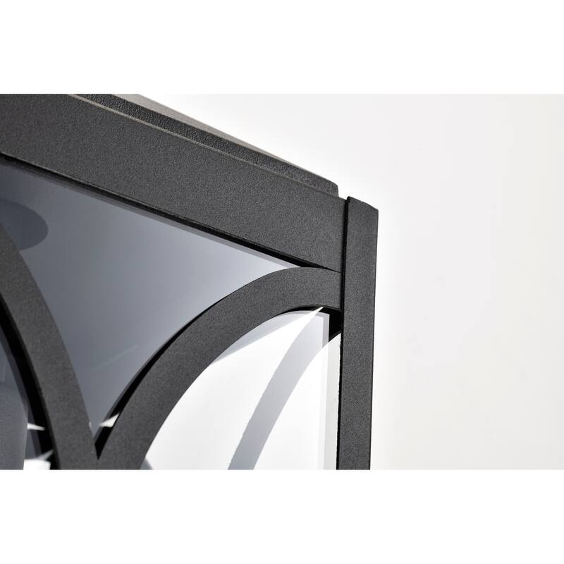 Oaklyn 1 Light Large Wall Lantern Matte Black with Clear Glass