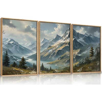 Landscape Wall Decor, Cloud Misty Forest Wall Painting