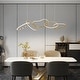 preview thumbnail 2 of 11, Nordic Luxury Interlocked Stainless Steel LED Chandelier Dining Room Ceiling Light