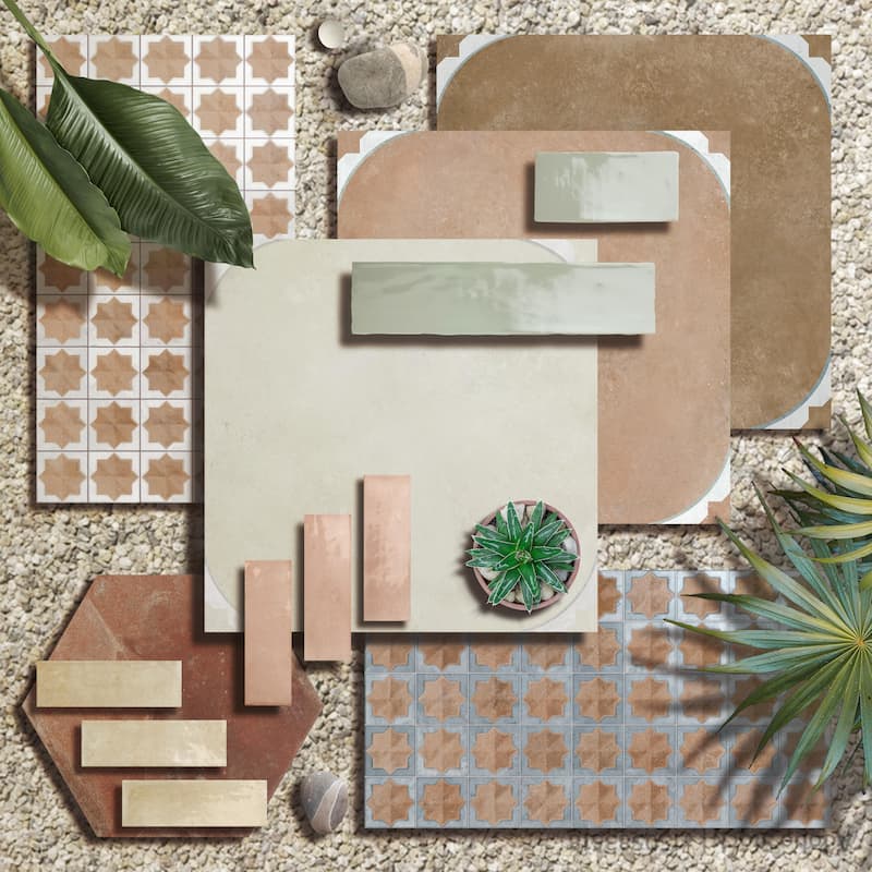 Merola Tile Tetuan Cotto 17-3/8" x 17-3/8" Porcelain Floor and Wall Tile