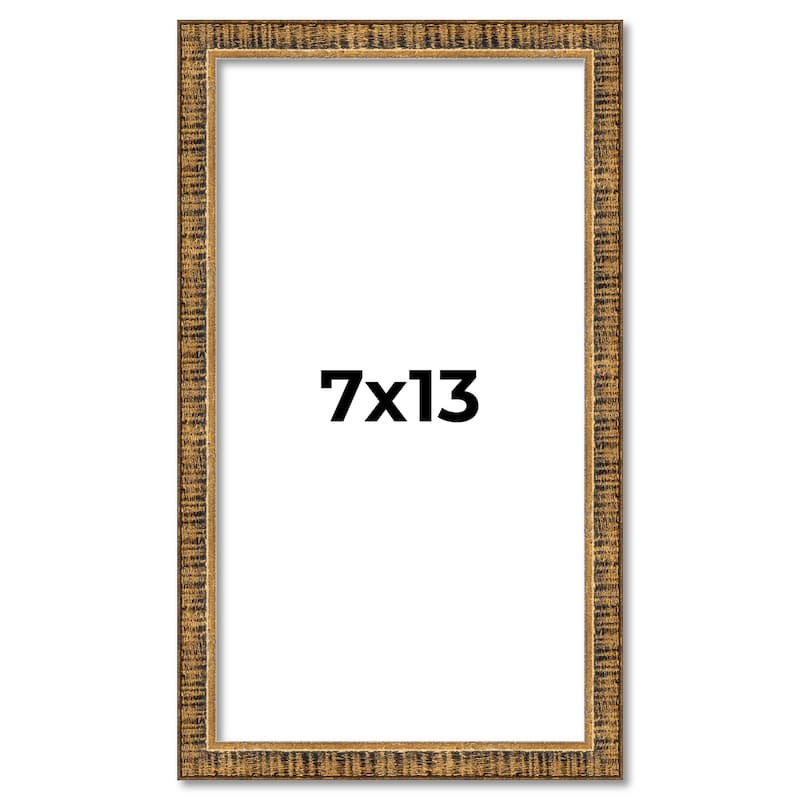 7x13 Frame Gold Kingsley Distressed Solid Wood Picture Frame Width