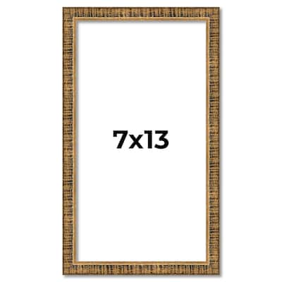7x13 Frame Gold Solid Wood Picture Frame - Complete Modern Photo Frame