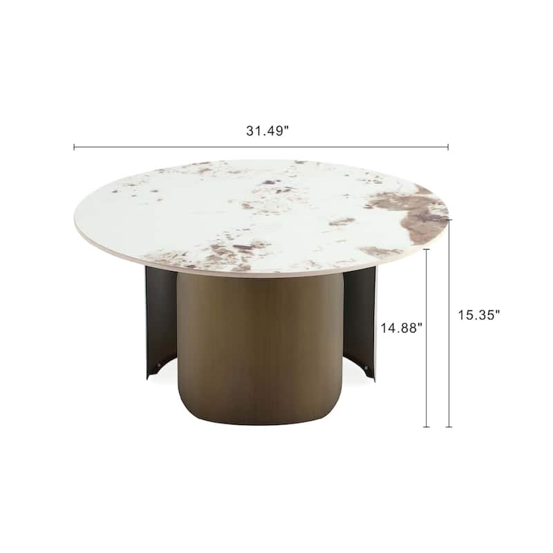 Manhattan Comfort Monica 2-Piece Modern Table Set