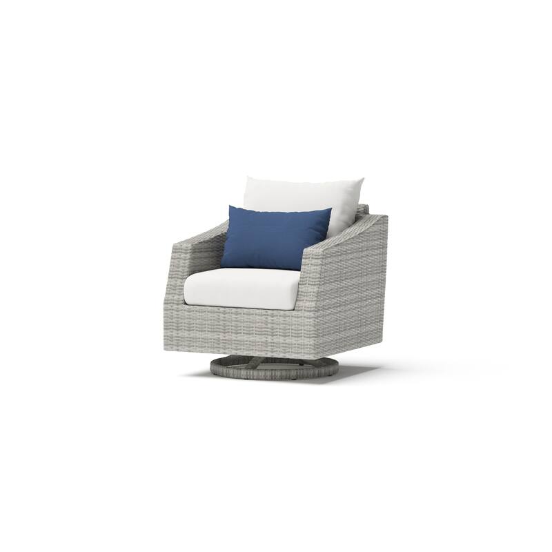 Cannes 8 Piece Sunbrella Outdoor Patio Motion Fire Set