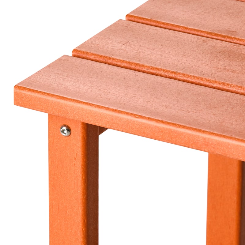 Polytrends Laguna Hdpe All Weather Outdoor Patio Square Side Table