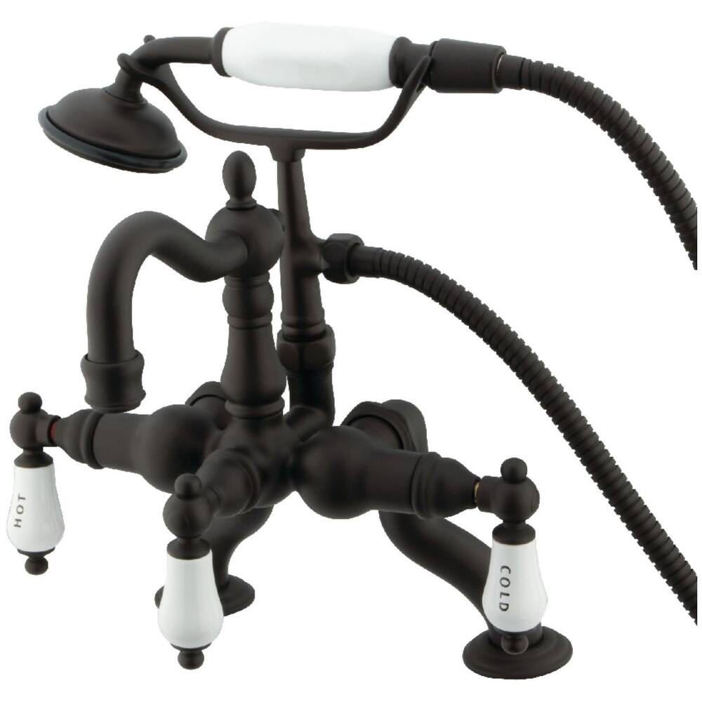 Kingston Brass Vintage Deck Mounted Clawfoot Tub Filler with Built-In