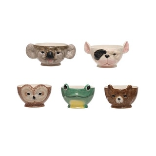 Ceramic Bowls in Various Sizes - 6.6"L x 5.8"W x 4.1"H