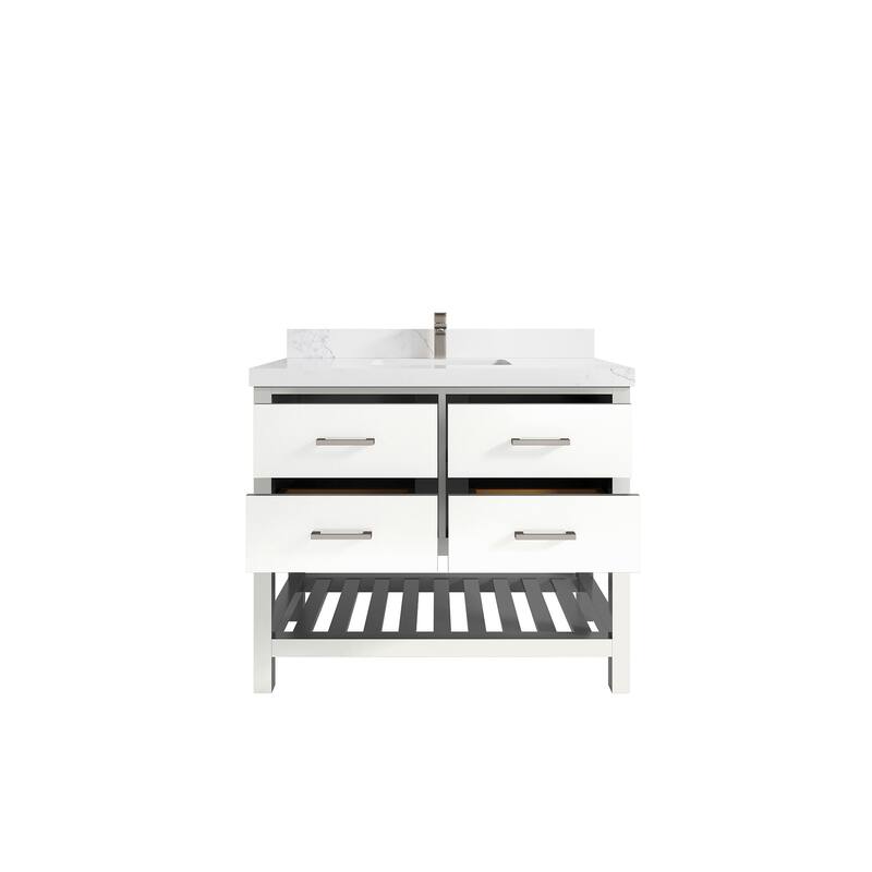 Willow Collections 42 in. W x 22 in. D Parker Single Sink Bathroom Vanity with Countertop