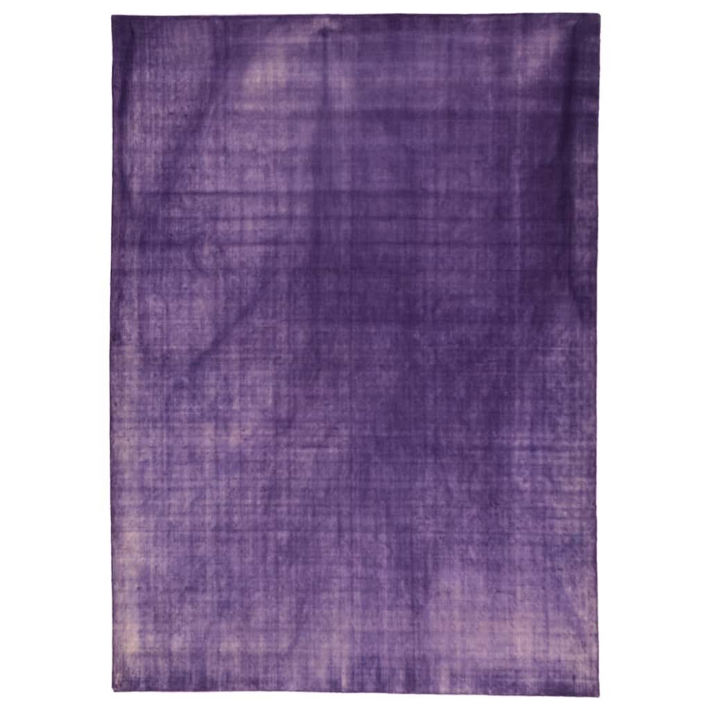 ECARPETGALLERY Hand Loomed Galleria Purple Wool Rug - 5'5 x 7'8