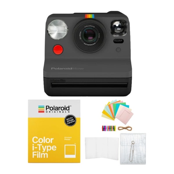 Polaroid Originals Now Viewfinder i-Type Instant Camera (Black) Bundle. Opens flyout.