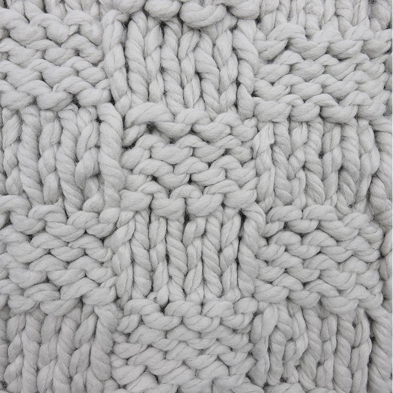 HiEnd Accents Chess Hand Knit Euro Throw Pillow, 27"x27"