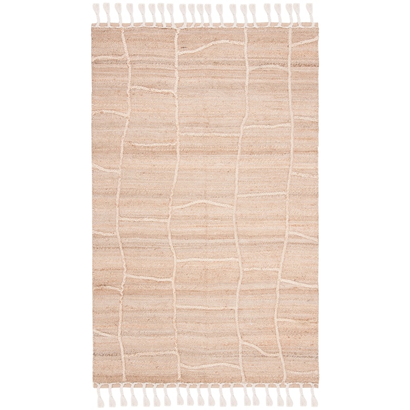 SAFAVIEH Handmade Natural Fiber Jamiya Jute Tassel Rug