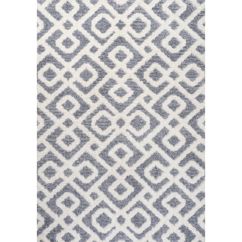 JONATHAN Y Monique Tropical Leaves Area Rug - 4 X 6 - Cream/Gray