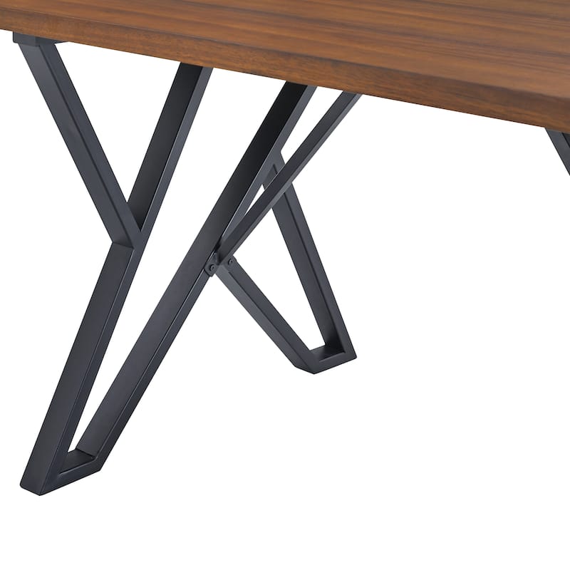 Christopher Knight Home Indoor Dining Table With Metal Legs