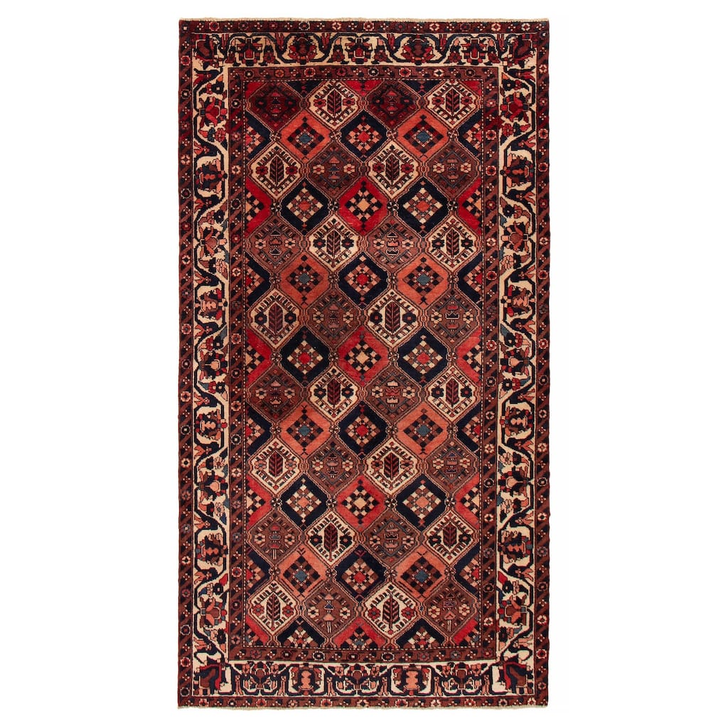 ECARPETGALLERY Hand-knotted Kayseri Vintage Red Wool Rug - 5'2 x 9'6