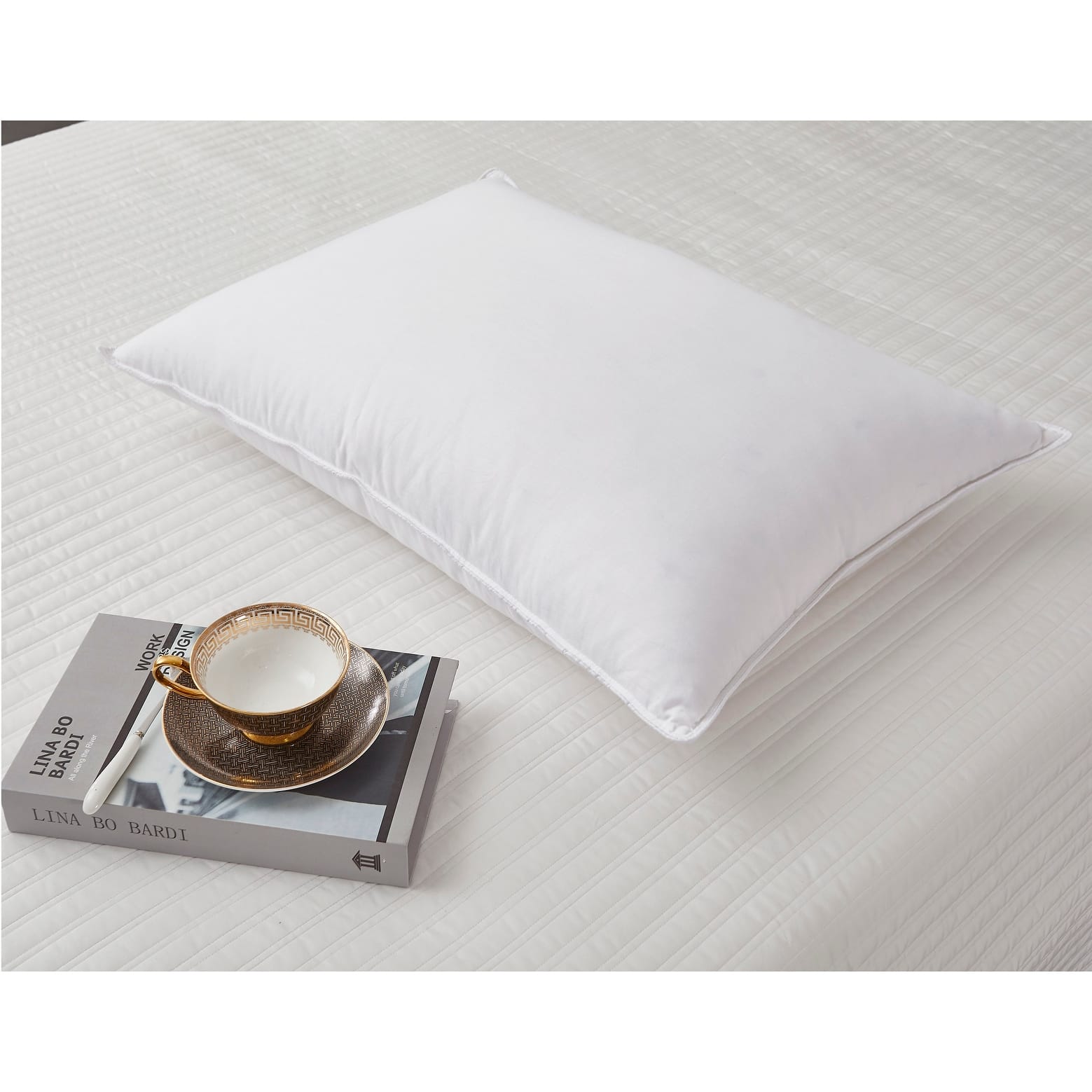 Hotel Grand 1000 Thread Count Pima Cotton Siberian White Down Pillow