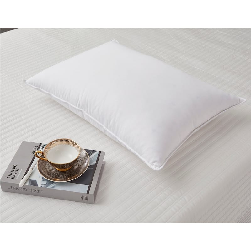 Hotel Grand 1000 Thread Count Pima Cotton Siberian White Down Pillow ...