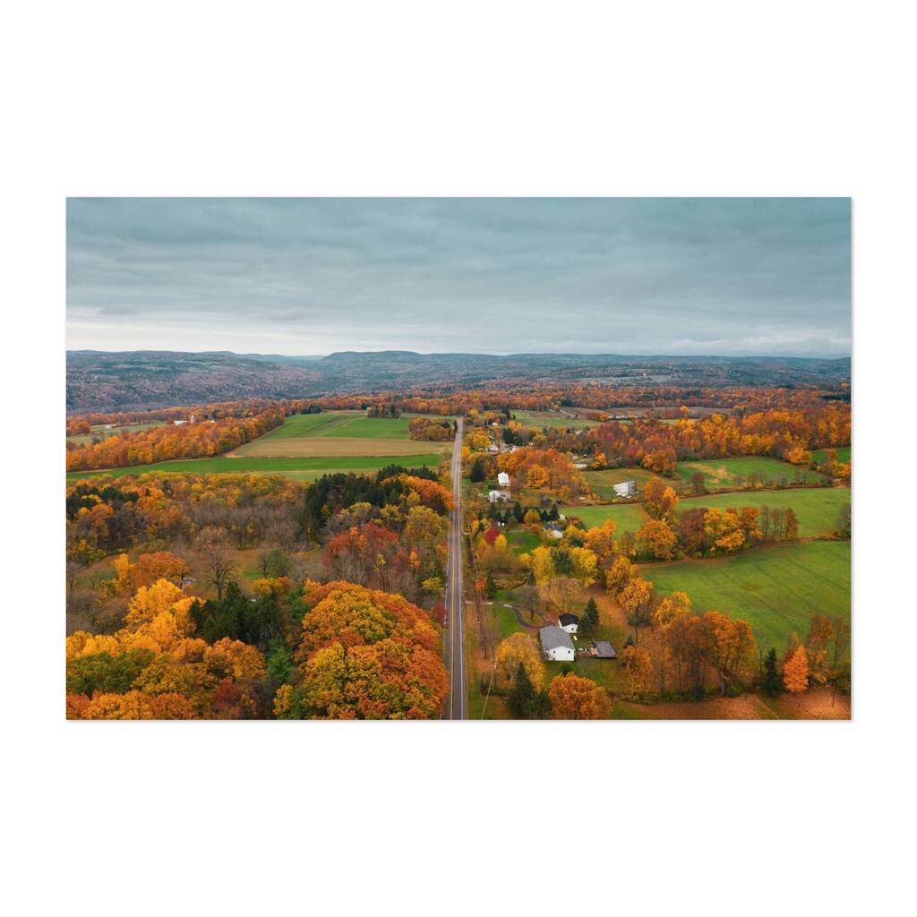 Ithaca New York Ithaca Autumn Photography Farming Art Print/Poster
