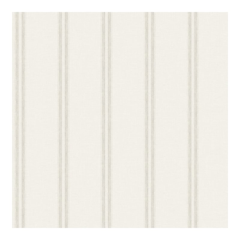 Chesapeake Johnny Grey Stripes Wallpaper - 20.5 x 396 x 0.025