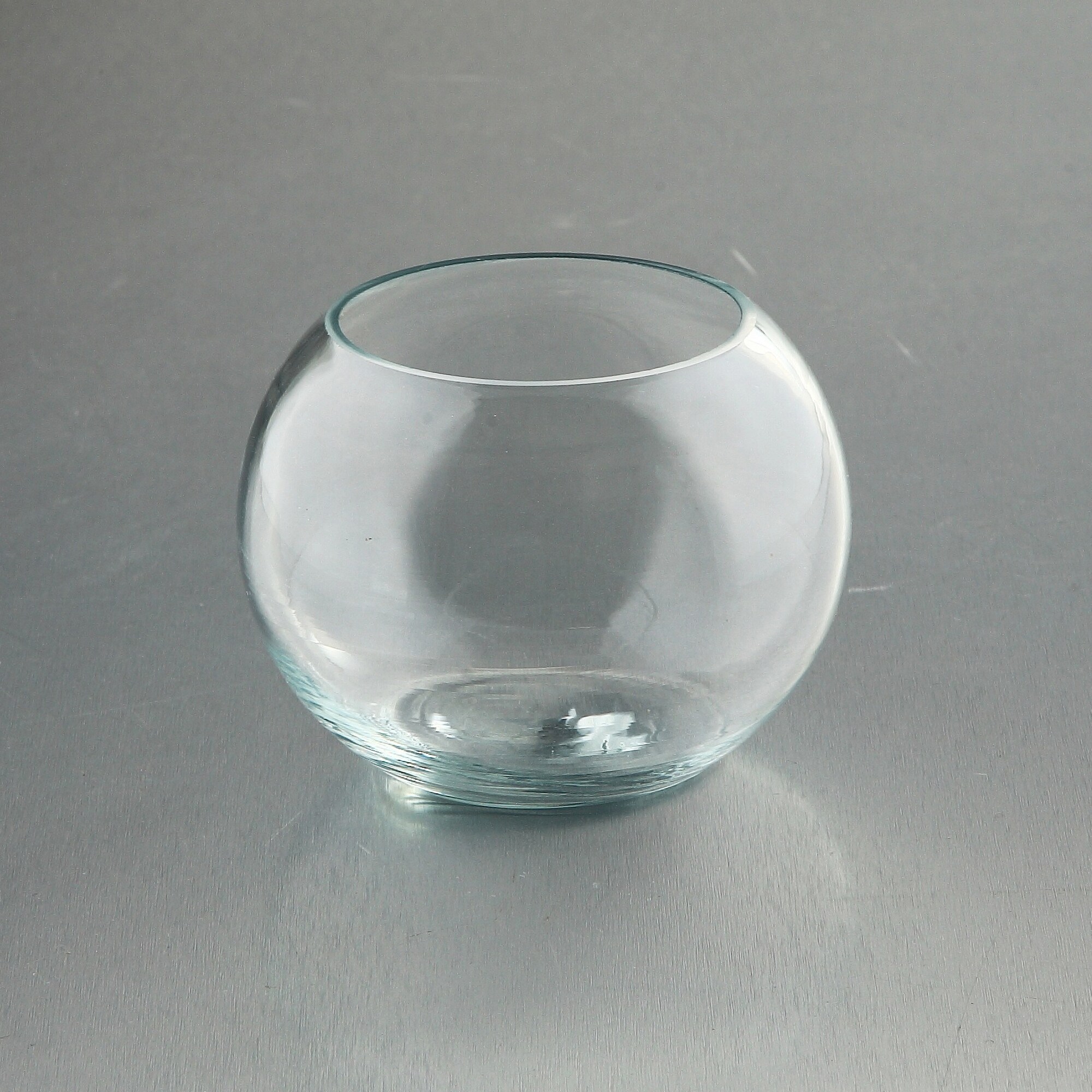 Shop 4 5 Clear Bubble Bowl Hand Blown Glass Vase Free Shipping
