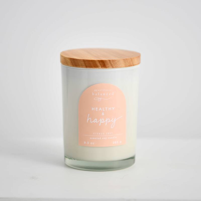 Beautifully Balanced Lidded Glass Scented Candle