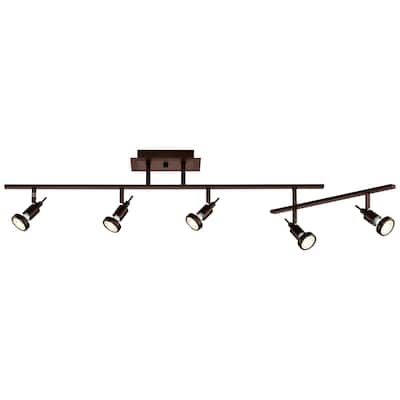 Access Lighting Viper Adjustable Track Light - 5-Light - Bronze Finish - Bulb Included