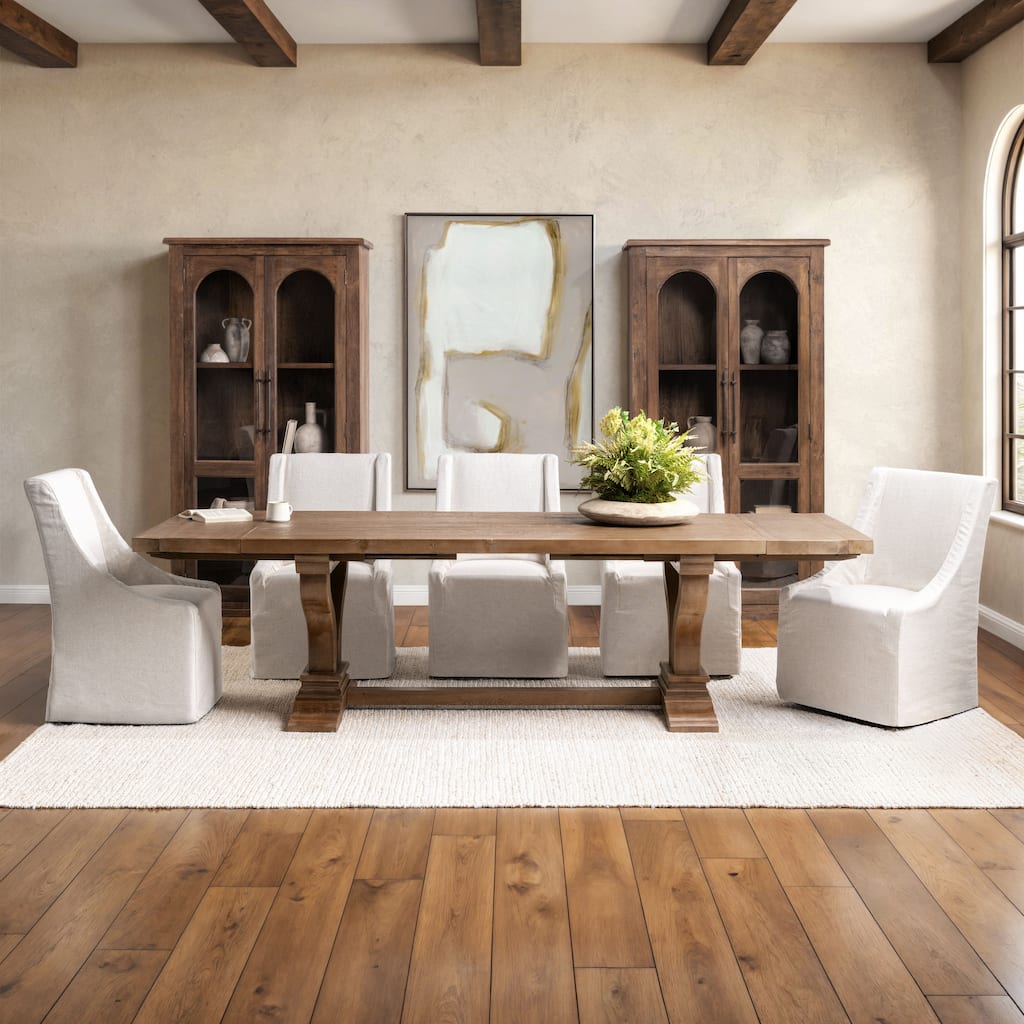 Classic Home Alexander 86"-110" Reclaimed Pine Extendable Dining Table - 86-110Wx40Dx30H