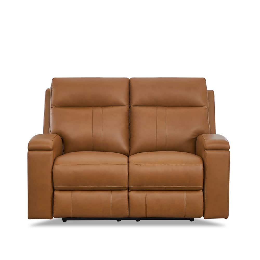 Hydeline Venice Zero Gravity Power Recline and Headrest Top Grain Leather Loveseat with Cup Holder