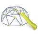 preview thumbnail 2 of 10, Geometric Dome Climber with Extended Wavy Slide and 2 Rest Platforms Perfect for Both Girls or Boys - 159.6"L x 123.6"W x 52.8"H