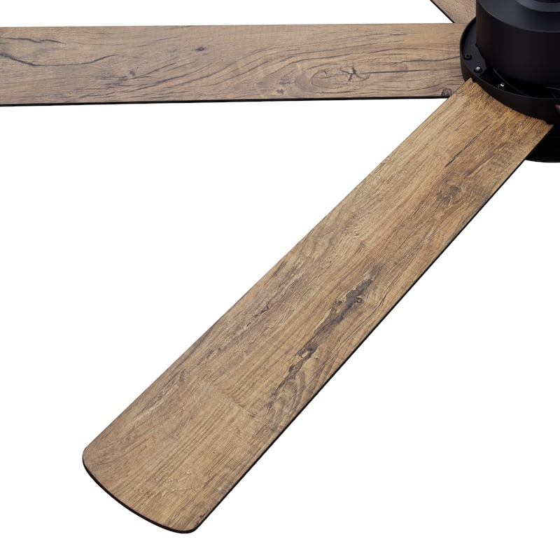 60" Reversible 10-Blade LED Ceiling Fan with Light and Remote