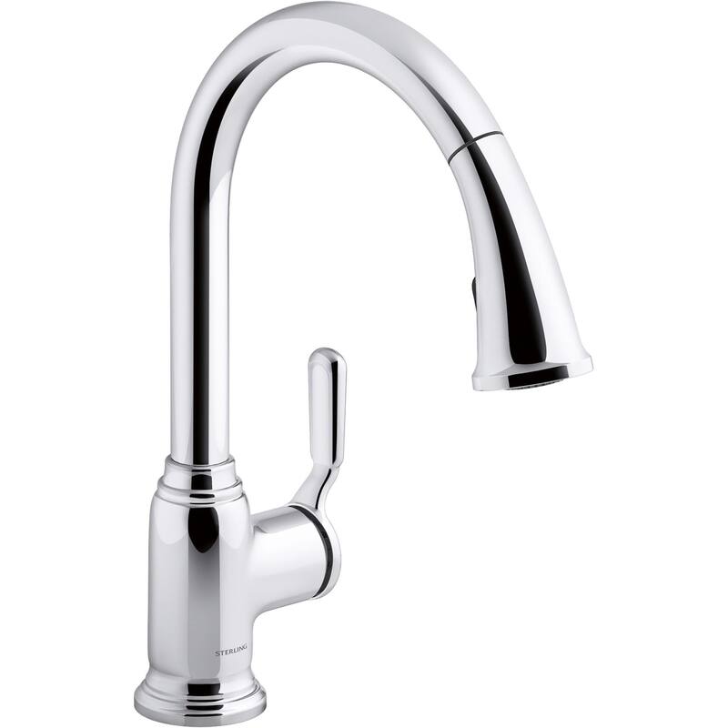 Sterling Ludington 1.5 GPM Single Hole Pull Down Kitchen Faucet - Polished Chrome