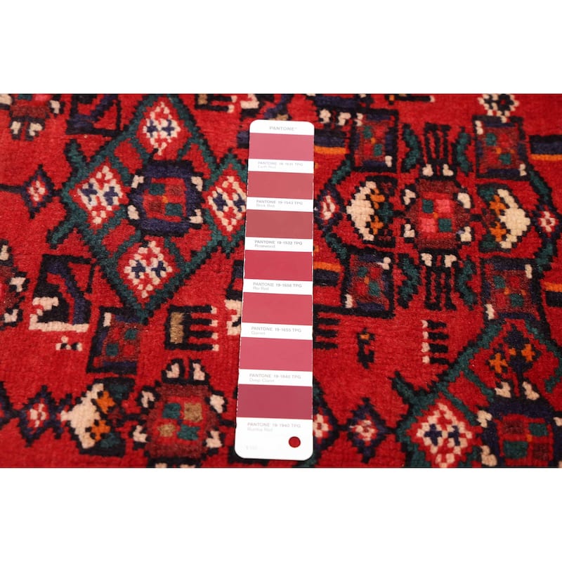 ECARPETGALLERY Hand-knotted Andelz Red Wool Rug - 4'7 x 8'2