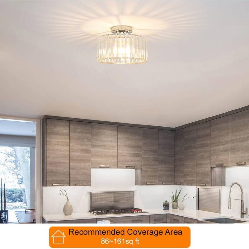 Ceiling Light Fixture, Modern Semi Flush Mount Ceiling Light