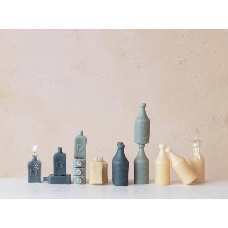Unscented Bottle Shaped Candles