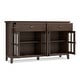 preview thumbnail 15 of 40, WYNDENHALL Stratford 60" Wide Solid Wood Transitional Large 4 Door Sideboard Buffet -  17"d x 60"w x 34"h