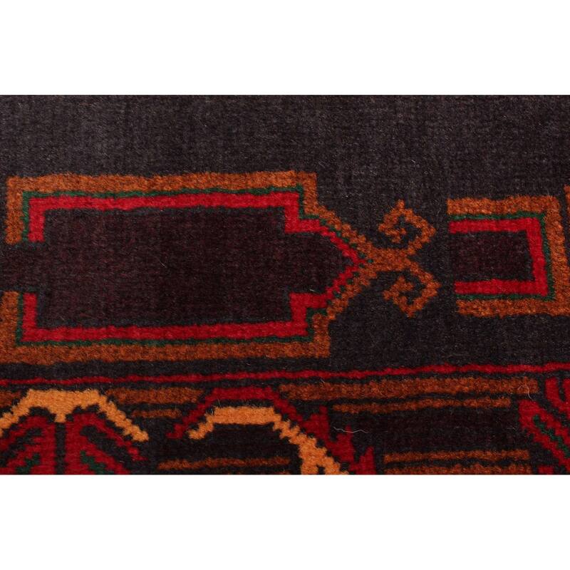 ECARPETGALLERY Hand-knotted Teimani Black Wool Rug - 3'7 x 6'5
