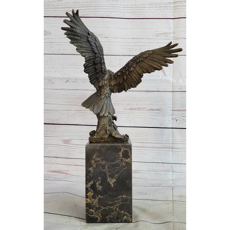 Hand Made American Bald Eagle By Milo Bookend Book End Museum Quality Bronze